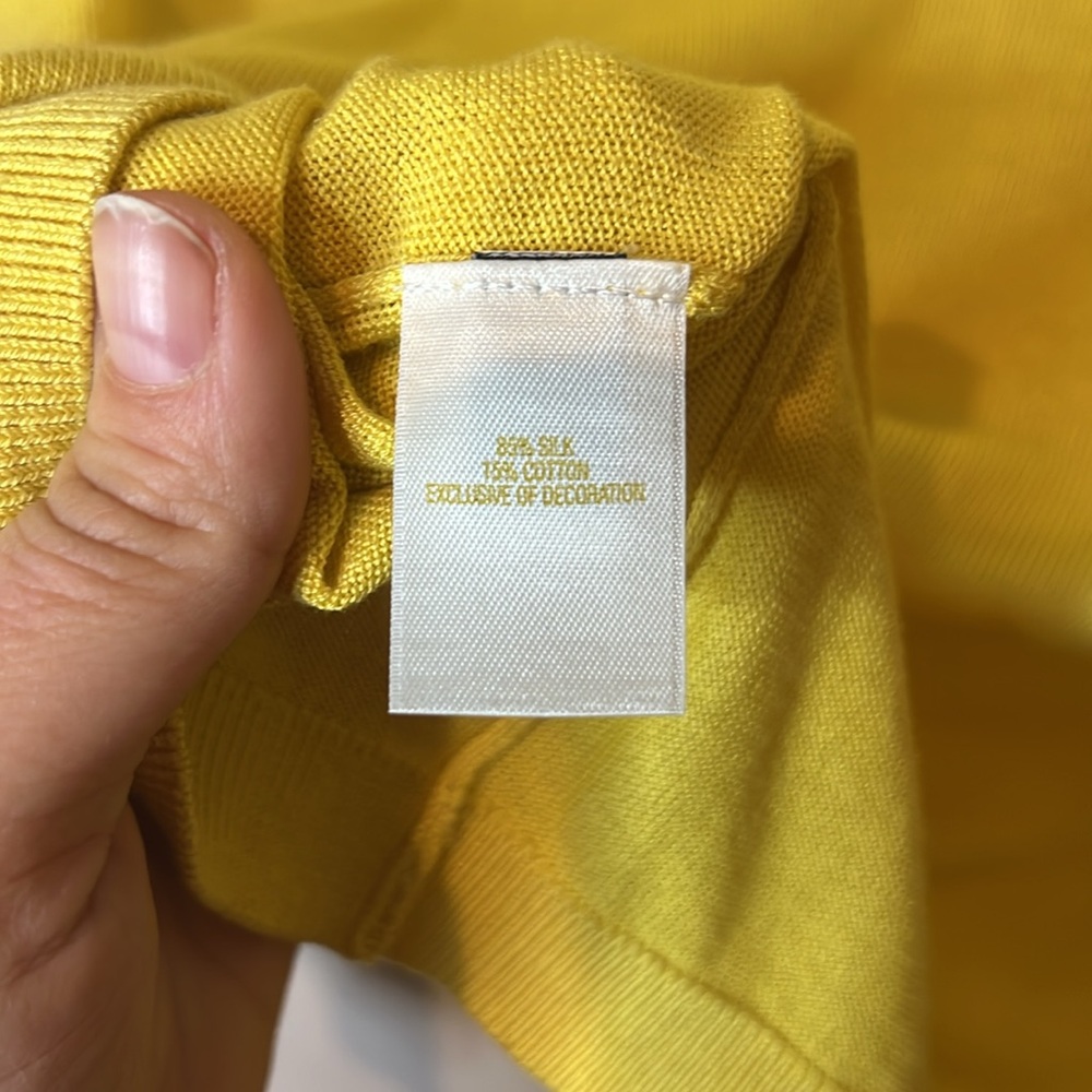 Kate Spade Yellow Embellished Cardigan - Picture 4 of 6